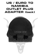 American / European To Namibia Outlet Plug Adapter - To be plugged in a 220V Namibia outlets. Will accept American and European plugs.